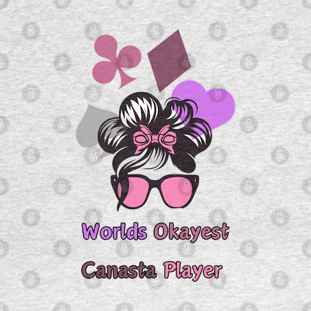 "Worlds Okayest Canasta Royalty: Groovy Crown Jewel"- Funny Canasta Lover by stickercuffs